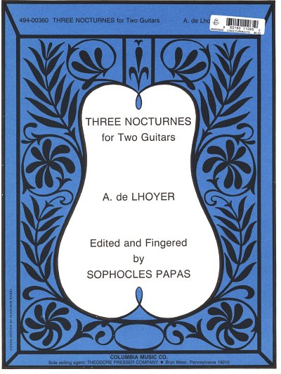 Lhoyer, Antoine de: Three Nocturnes