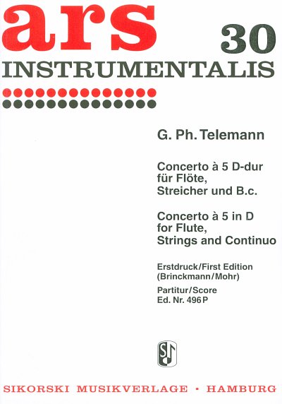 G.P. Telemann: Concerto a 5 D-Dur TWV 51:D1 (Part.)