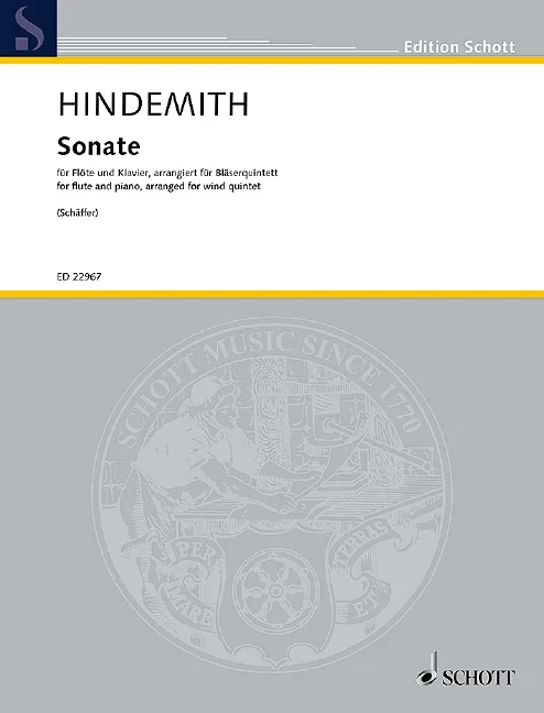DL: P. Hindemith: Sonate, FlObKlHrFg (Pa+St) (0)