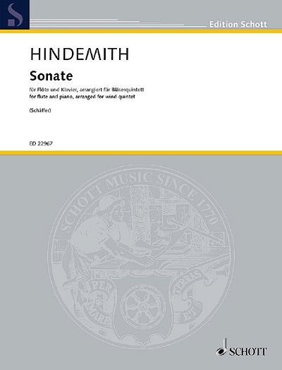 DL: P. Hindemith: Sonate, FlObKlHrFg (Pa+St)