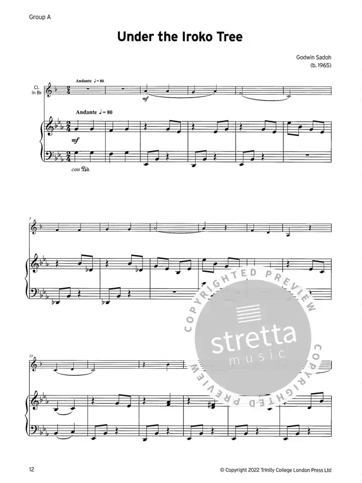 Clarinet Exam Pieces 2023 Grade 1 , Klar (+OnlAudio) (3)