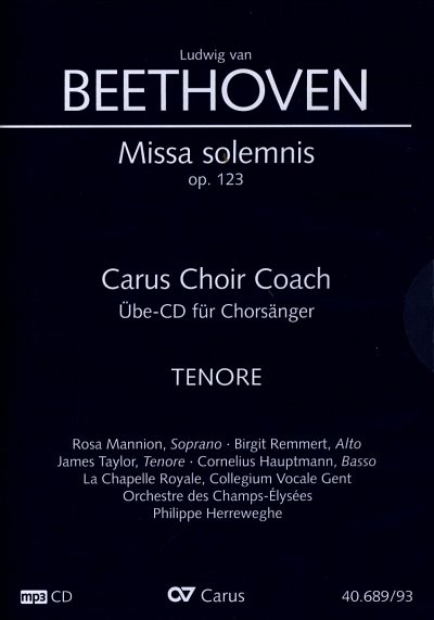 L. v. Beethoven: Missa solemnis - C, 4GesGchOrchO (CD Tenor)