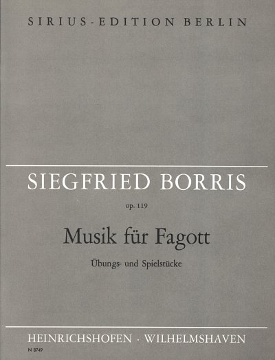 S. Borris: Musik für Fagott. op. 119