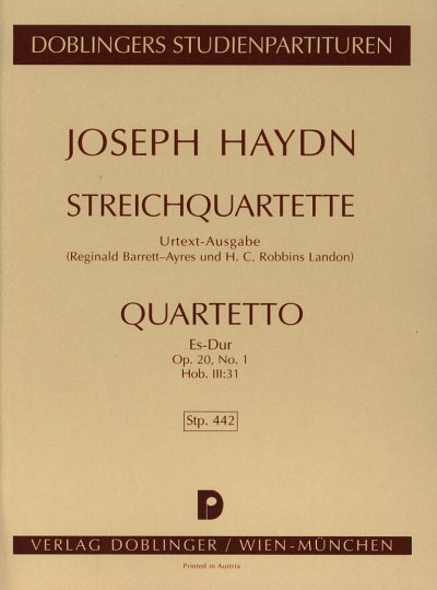 J. Haydn: Quartett Es-Dur Op 20/1 Hob 3:31