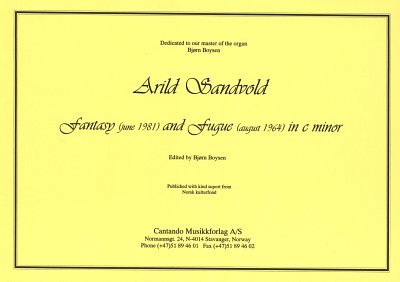 Sandvold Arild: Fantasy + Fugue C-Moll