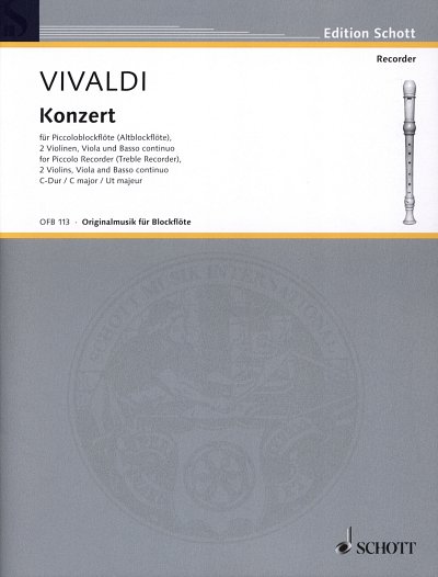 A. Vivaldi: Concerto  C-Dur op. 44/, Picc/AbfKlav (KlavpaSt)