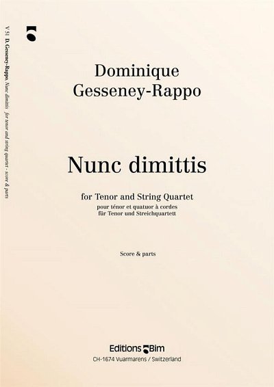 D. Gesseney-Rappo: Nunc Dimittis, GesTeStr (Pa+St)
