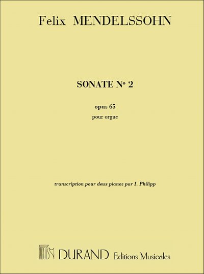 F. Mendelssohn Barth: Sonate Op 65-2, Klav