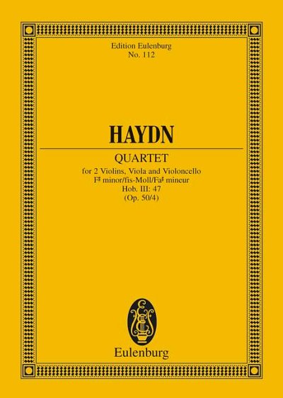 J. Haydn: Streichquartett fis-Moll op. 50/4 H, 2VlVaVc (Stp)