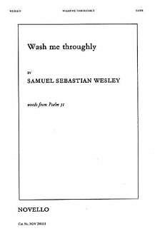 S. Wesley: Wash Me Throughly, GchOrg (Chpa)
