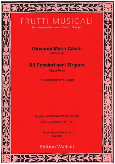 J. Scarpa y otros.: 12 Pensieri per l'Organo Band 2 (Nr.7-12) für Orgel
