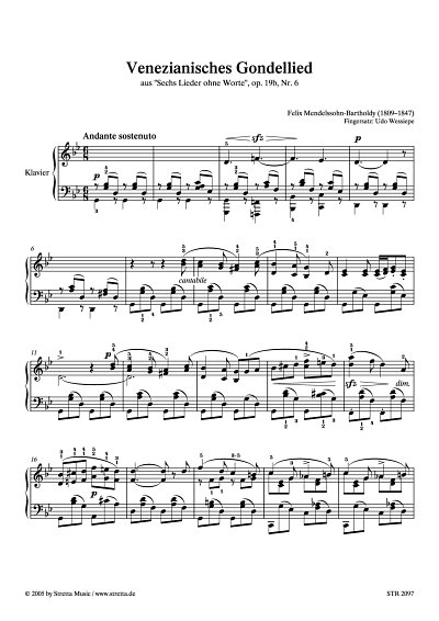 DL: F. Mendelssohn Bartholdy: Venezianisches Gondellied aus 