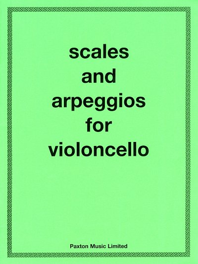 Scales and Arpeggios For Cello, Vc