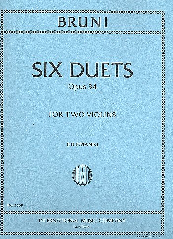 A.B. Bruni: 6 Duetti Facili Op. 34 (Hermann), 2Vl (Bu)