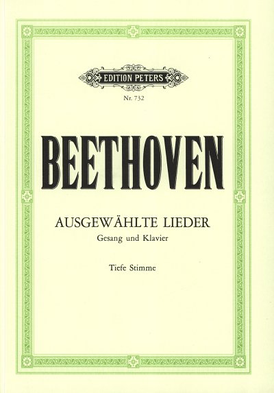 L. v. Beethoven: 30 ausgewählte Lieder - tiefe St, GesTiKlav