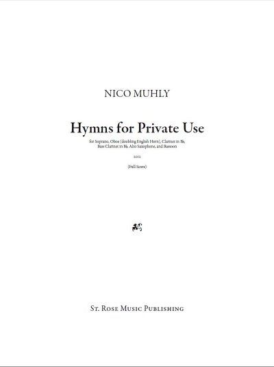 N. Muhly: Hymns For Private (Pa+St)