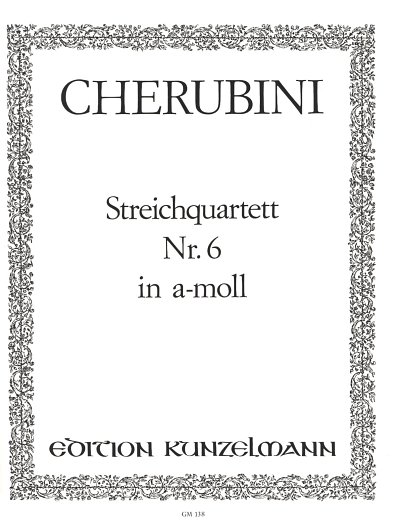 L. Cherubini: Streichquartett Nr. 6 a-Moll, 2VlVaVc (Stsatz)