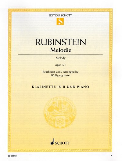 A. Rubinstein: Melodie op. 3/1 , KlarKlav