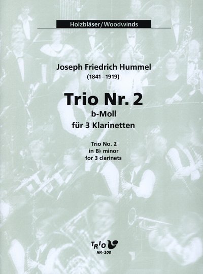 J.F. Hummel: Trio 2 b-Moll, 3Klar (Pa+St)