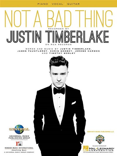 J. Timberlake: Not a bad thing, Singstimme, Klavier [Gitarre