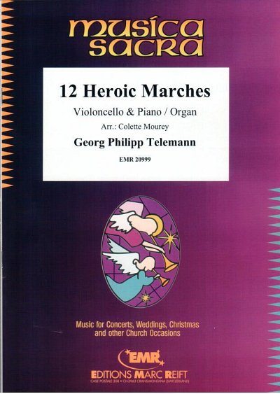 DL: G.P. Telemann: 12 Heroic Marches, VcKlv/Org