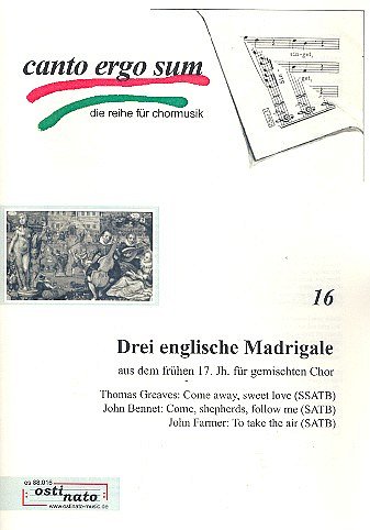 3 Englische Madrigale Des Fruehen 17 Jahrhunderts