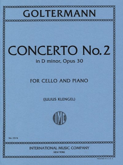 G. Goltermann: Konzert Nr. 2 d-Moll op. 3, VcKlav (KlavpaSt)