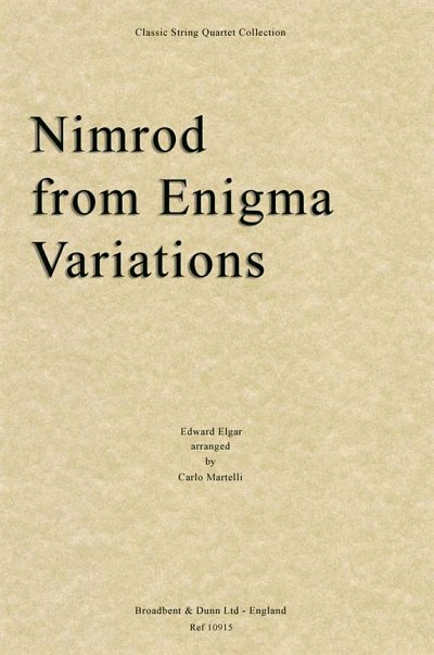 E. Elgar: Nimrod from Enigma Variations, 2VlVaVc (Part.)