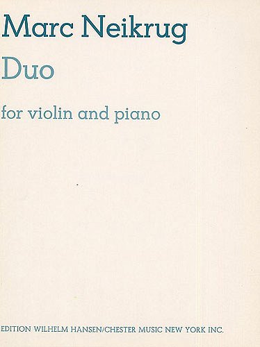 Duo For Violin And Piano, VlKlav (KlavpaSt)