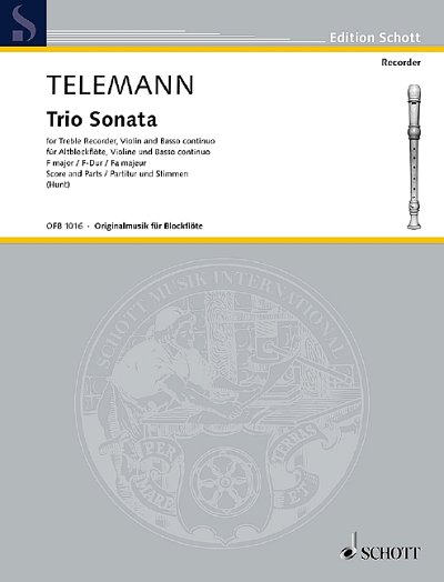 DL: G.P. Telemann: Trio Sonata F-Dur (Pa+St)