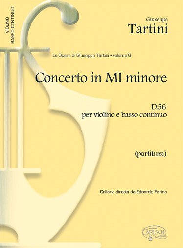 G. Tartini: Concerto in Mi minore D. 56, VlBc (Part.)