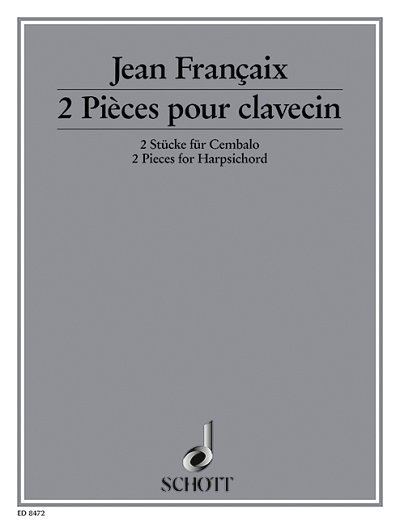J. Françaix: Zwei Stücke für Cembalo , Cemb
