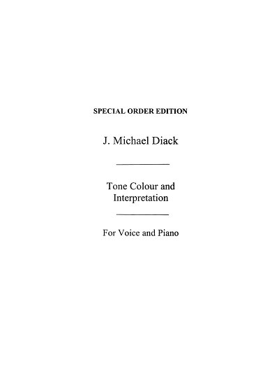J.M. Diack: Vocal Exercises - Studies For Singers