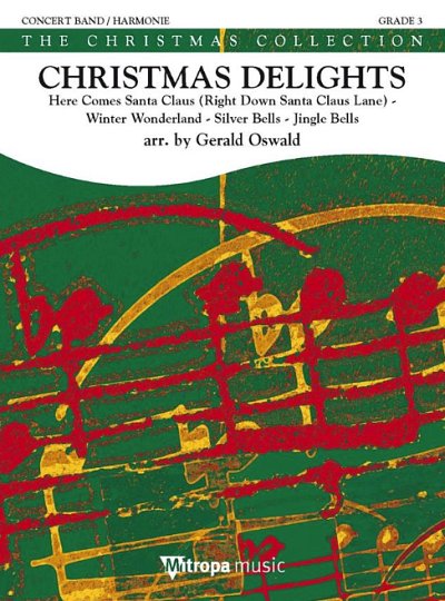 G. Oswald: Christmas Delights Concert Band/Harmonie Partitur + Stimmen
