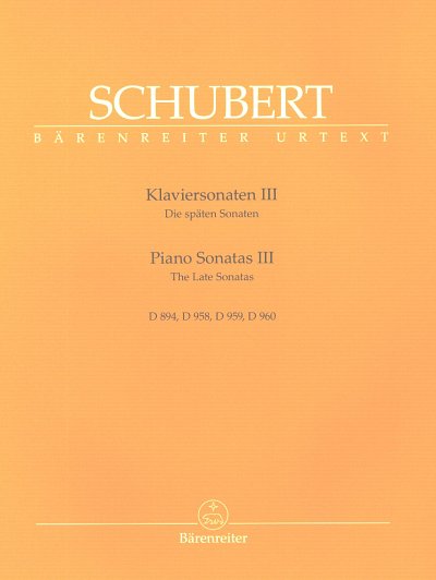 F. Schubert: Klaviersonaten III, Klav