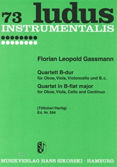 Gassmann Florian Leopold: Quartett B-Dur Ludus Instrumentali
