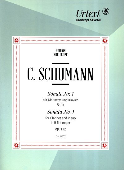 C. Schumann: Sonate Nr. 1 in B-Dur op. 11, KlarKlv (Sppa+St)