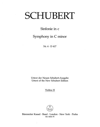 F. Schubert: Sinfonie Nr. 4 c-Moll D 417 "Tragische"