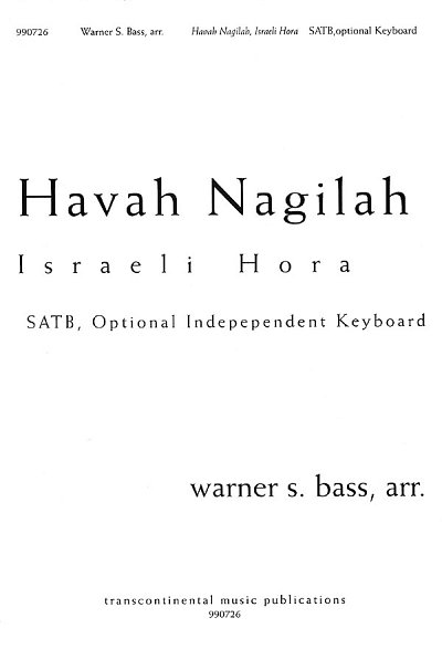 Havah Nagilah Israeli Hora, GchKlav (Chpa)