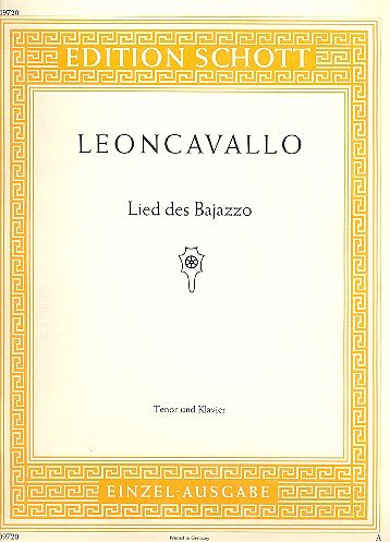 R. Leoncavallo: Lied des Bajazzo , GesTeKlav