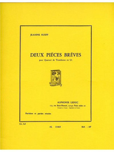 J. Rueff: Deux Pièces Brèves (Pa+St)