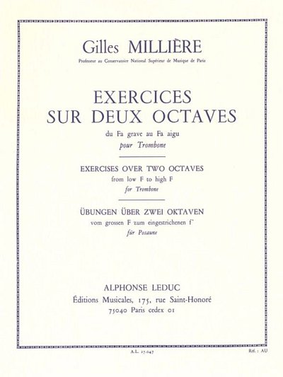 Exercices sur 2 octaves, Pos