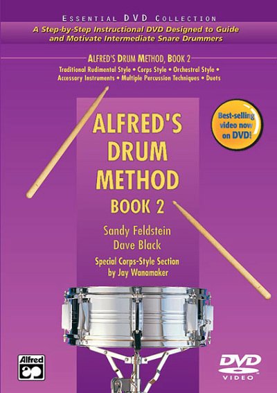 D. Black: Alfred's Drum Method, Book 2, Kltr (BuDVD)