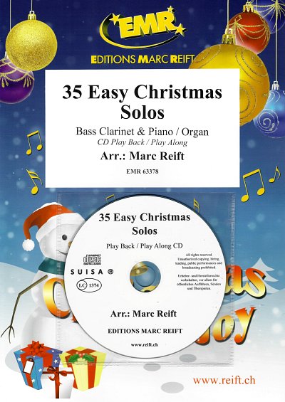 M. Reift: 35 Easy Christmas Solos, BassklarKlav (+CD)