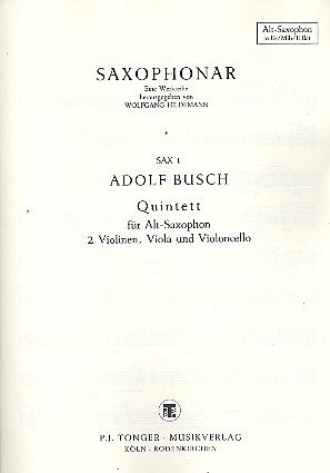 B. Adolf: Quintett (SAX 1), Altsaxophon