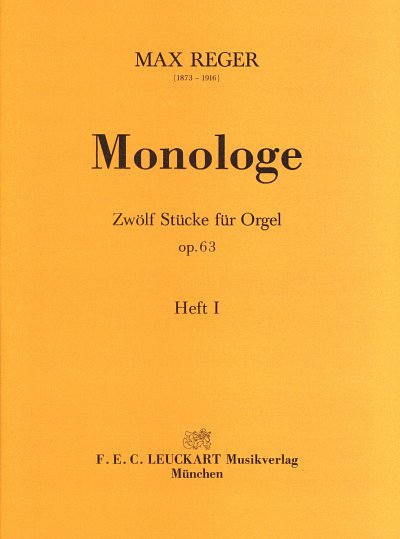 M. Reger: Monologe - Heft I op. 63