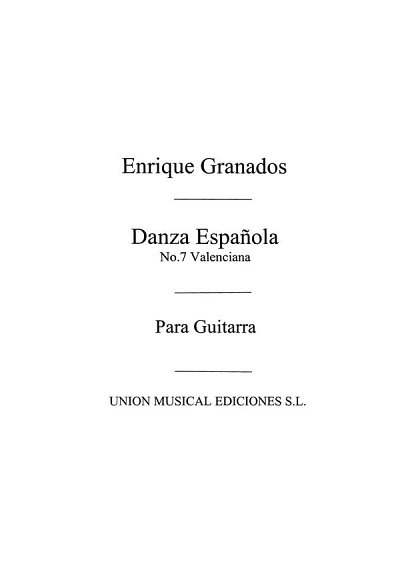 Danza Espanola No.7 Valenciana, Git
