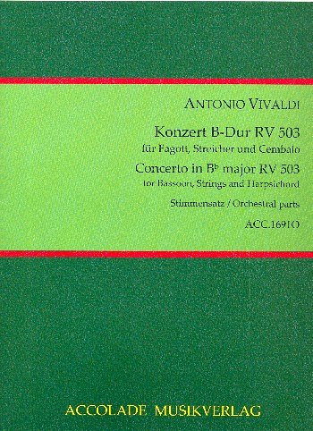 A. Vivaldi: Konzert B-Dur RV 503, FagStrBc (Stsatz)