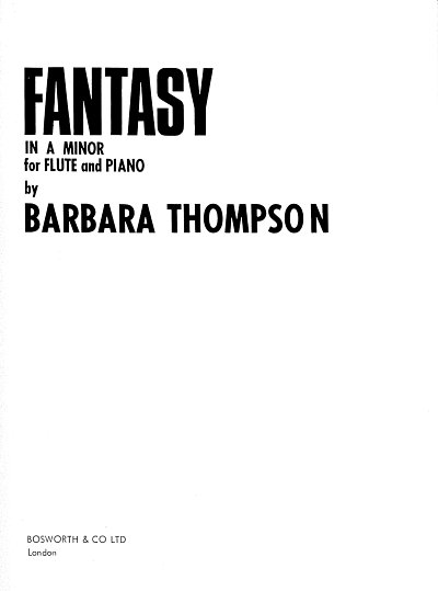 Thompson, B Fantasy In A Minor