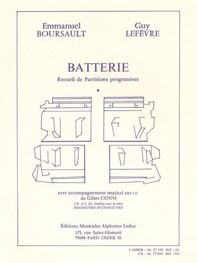 G. Lefèvre: Batterie - Recueil de Partition, Schlagz (Bu+CD)